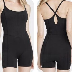 All in Motion Black Activewear Cross Back Romper size Medium
